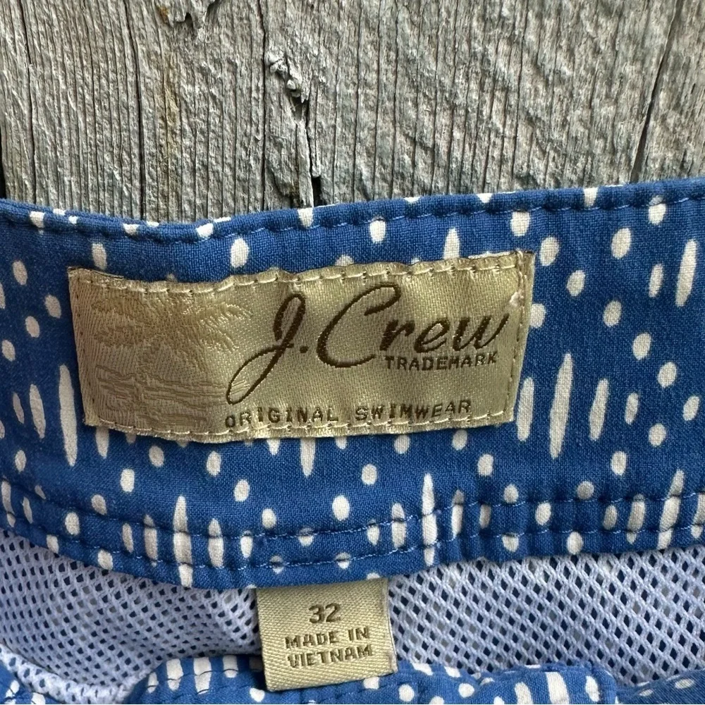 Men's J. Crew All Over‎ Pattern Cargo Swim Trunks Size 32 8